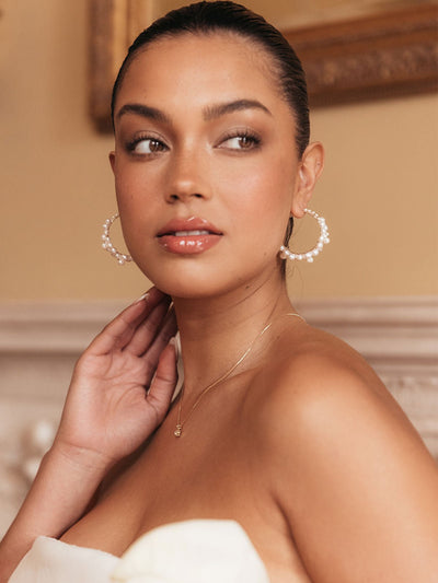 Cruz Pearl Hoops