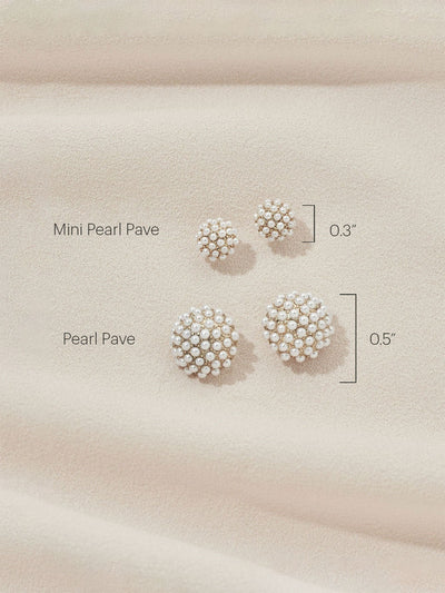 Mini Pearl Pave Studs